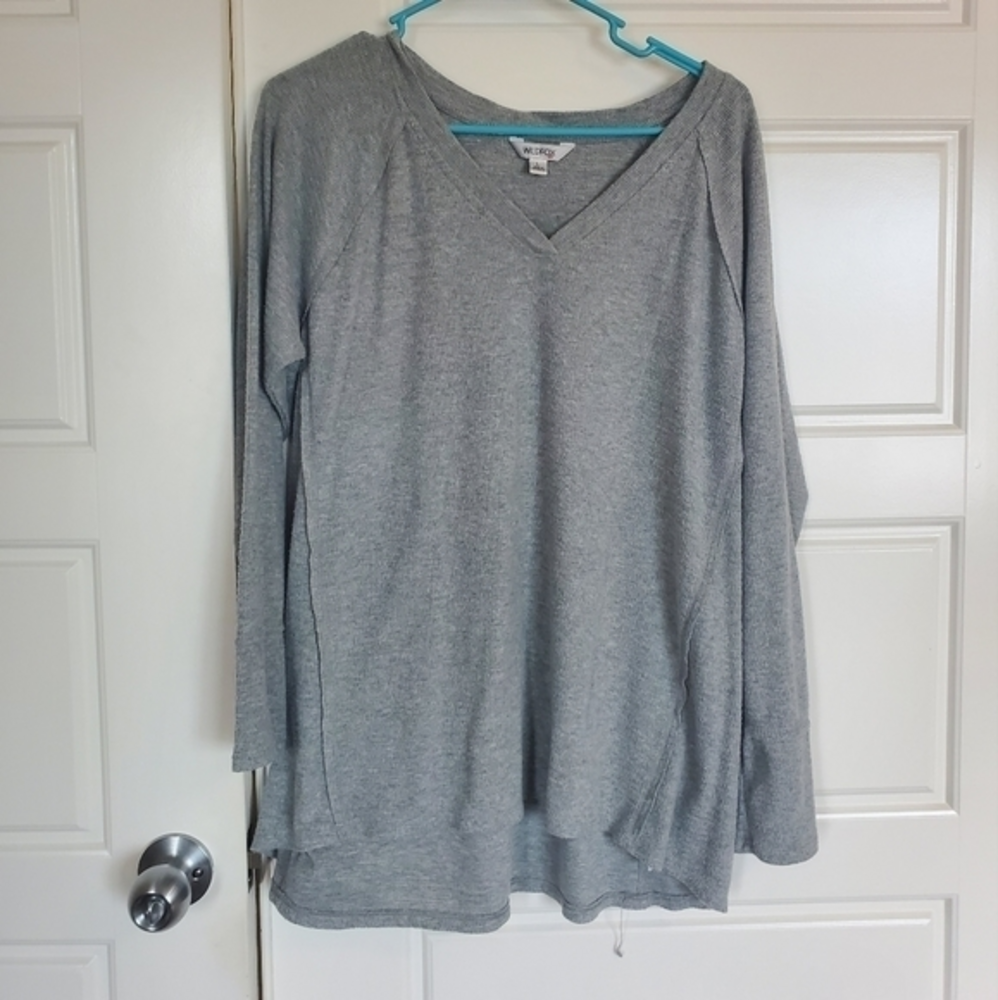 Wildfox‎ top soft gray oversized